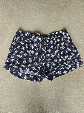 Forever 21 Black Floral Shorts